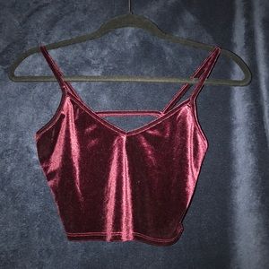 Velvet Crop Top